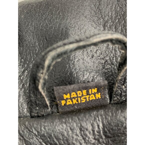 Harley-Davidson Black Leather Moto Jacket Wing Logo Mens Size L RJ10110 - Picture 2 of 10